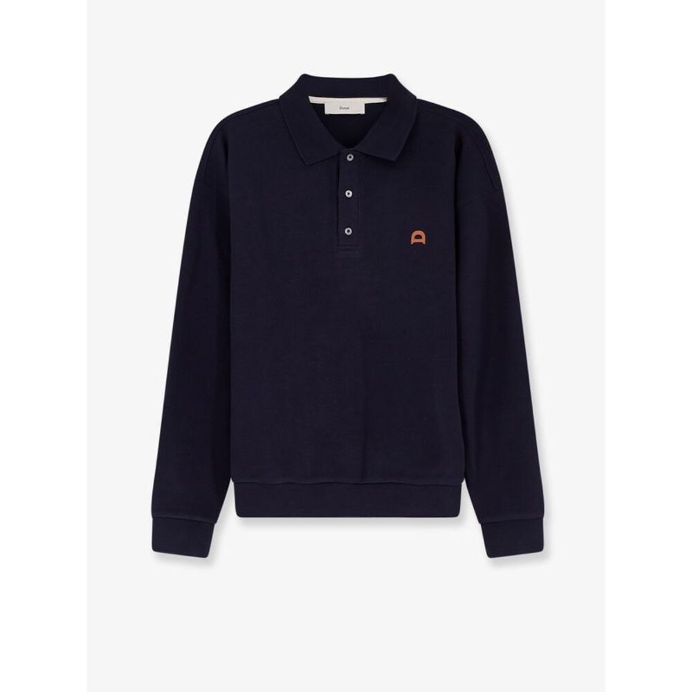 Dunst Men Cotton Polo Shirt With Logo Patch